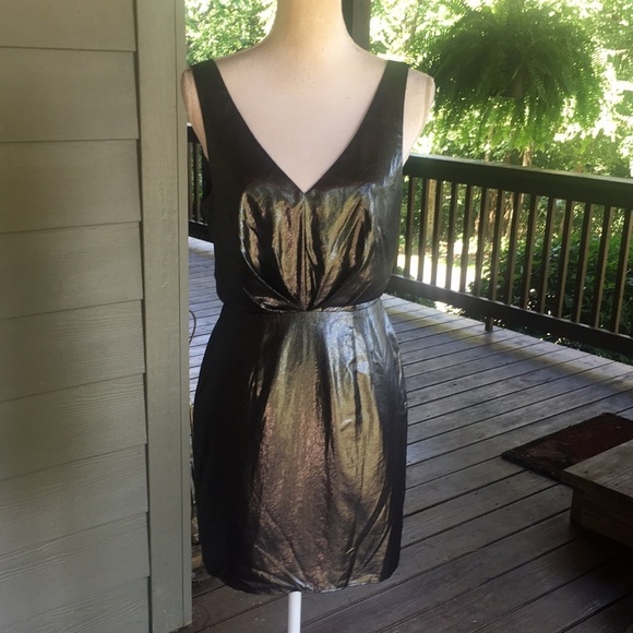 L’Agence Metallic Sleeveless Mini Dress - Picture 1 of 9